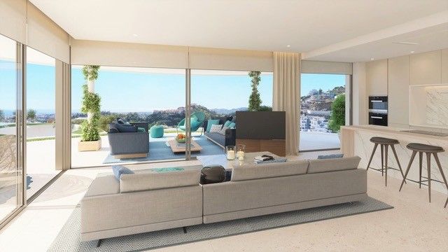 Wohnzimmer mit Terrassenzugang