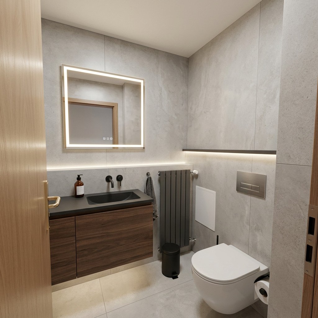 Visualiserung-Renovierungsbeispiel Badezimmer Visualiserung-Renovierungsbeispiel Badezimmer